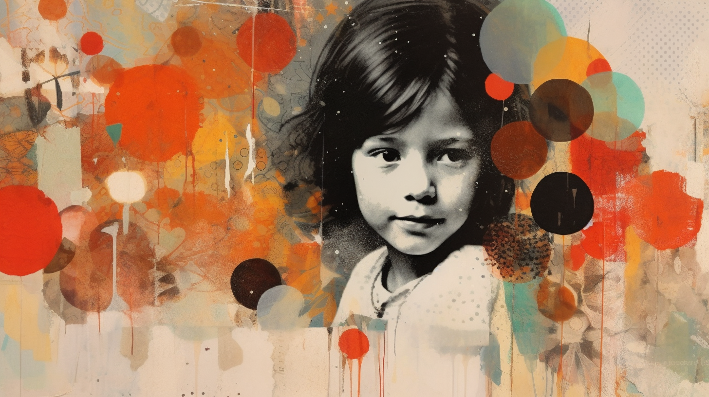 An editorial illustration showing a young Hispanic girl.